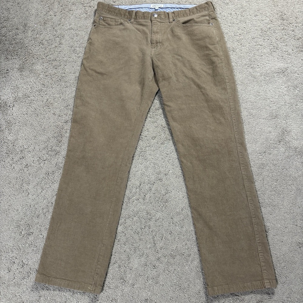 Peter Millar Pants‎ Men 35 (34x29) Brown 5 Pocket Superior Soft Corduroy Stretch